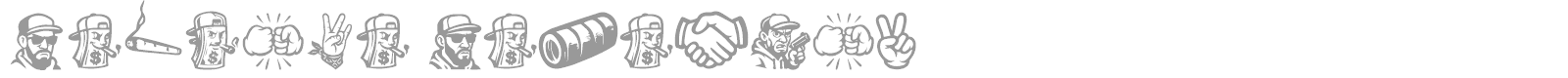 Gangsta Paradise font preview